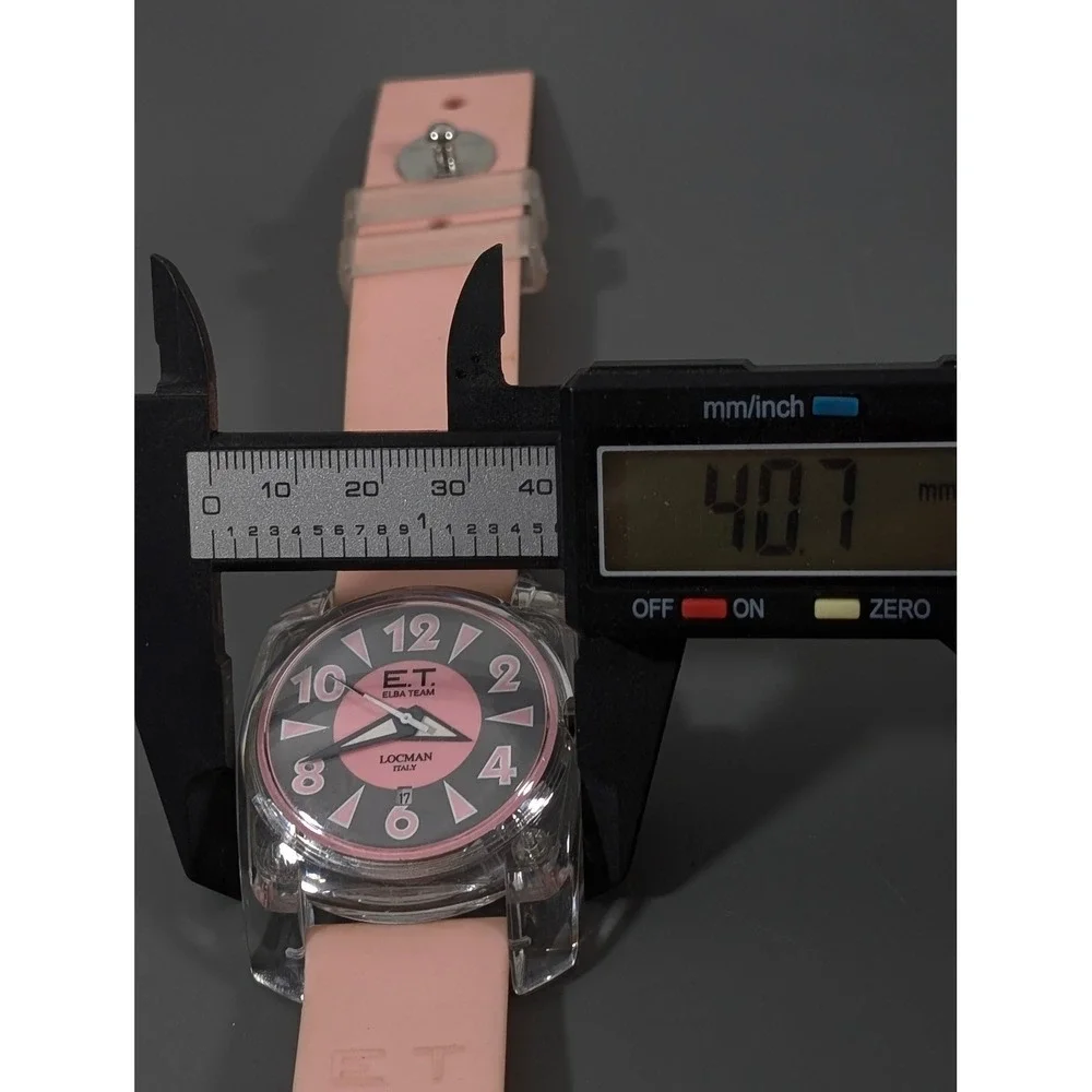 Locman Italy Elba Team Watch Pink Silicone‎ Band Working Date New Battery 8